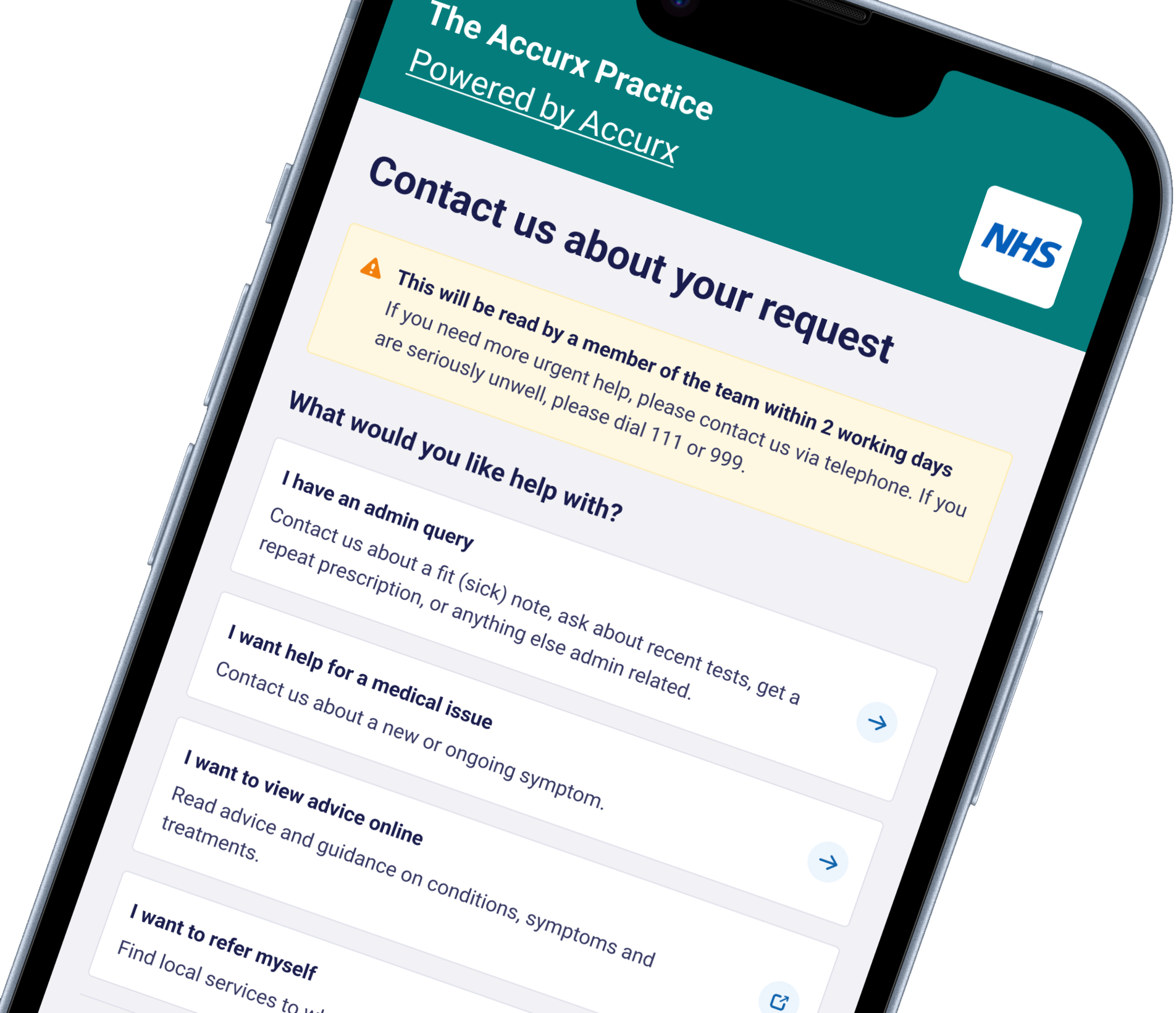accurx app banner